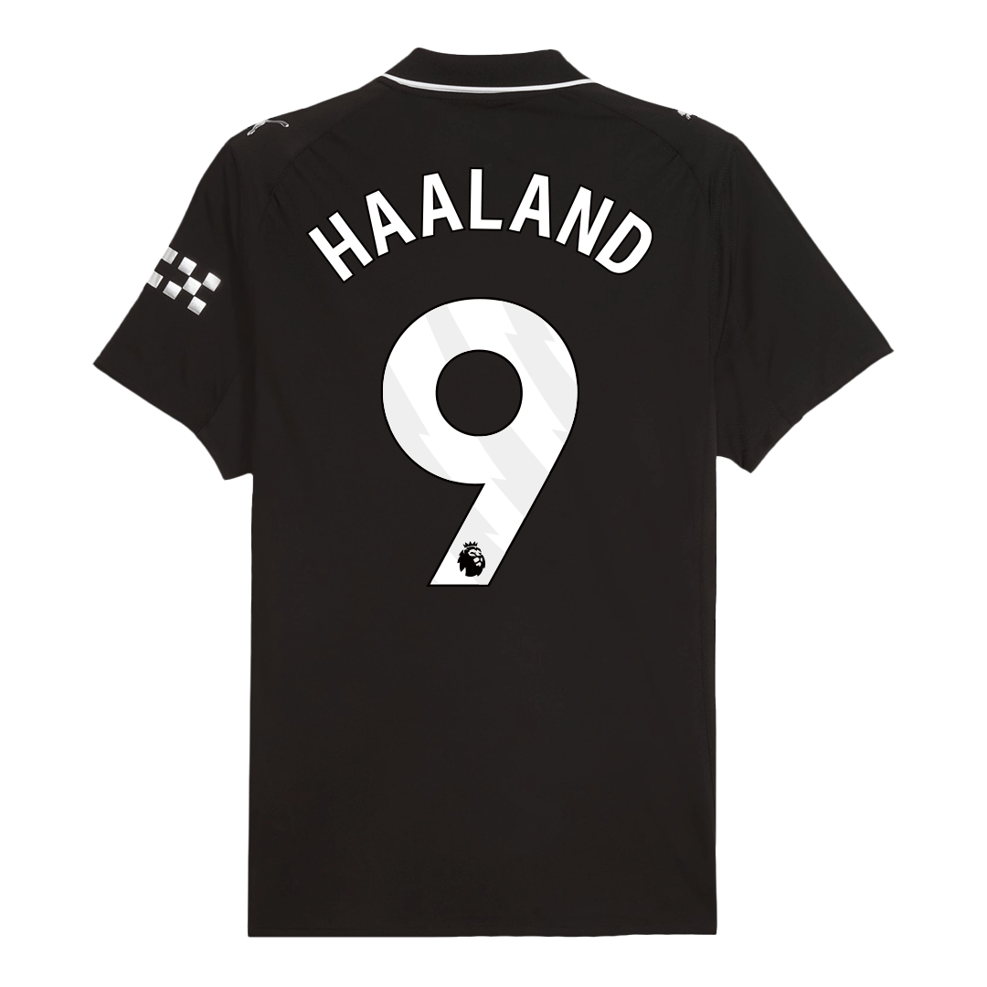 HAALAND #9 Men's Manchester City 2025/26 Player Version Away Soccer Jersey - Slim Fit product view 4