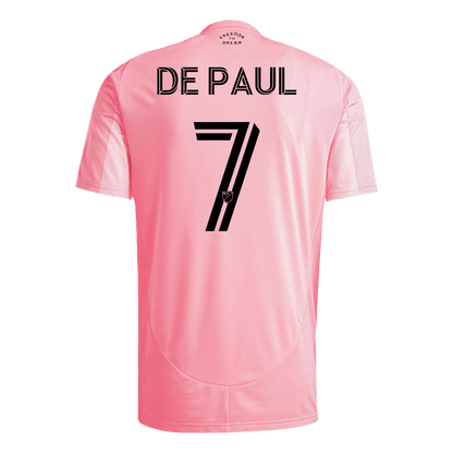 DE PAUL #7 Men's Inter Miami CF 2025 Home Soccer Jersey product view 2