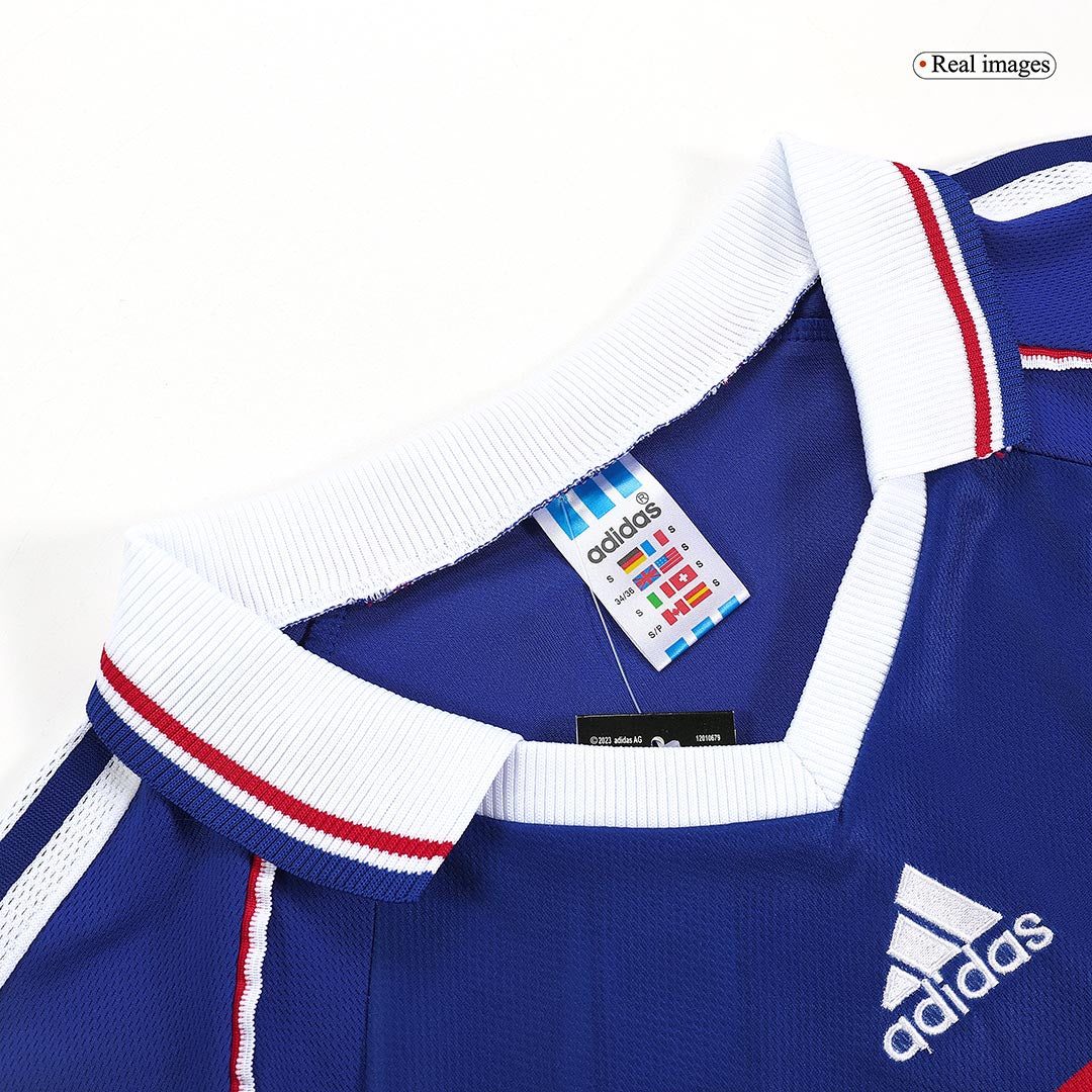 Retro HENRY #12 Men's France World Cup 1998 Home Soccer Jersey product view 7