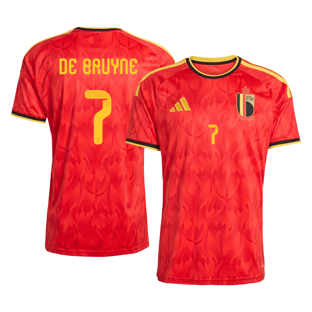 DE BRUYNE #7 Men's Belgium World Cup 2026 Home Soccer Jersey product view 1