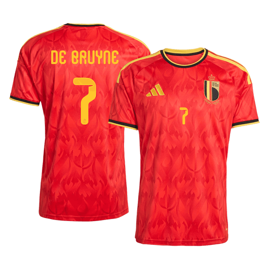 DE BRUYNE #7 Men's Belgium World Cup 2026 Home Soccer Jersey product view 1