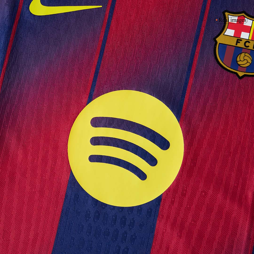 LAMINE YAMAL #10 Men's Barcelona 2025/26 Player Version Home Soccer Jersey - Slim Fit product view 7
