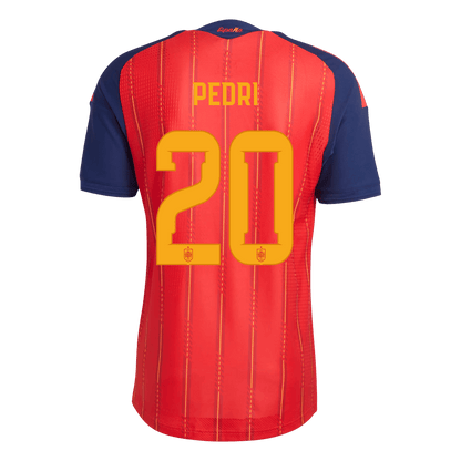PEDRI #20 Men's Spain World Cup 2026 Player Version Home Soccer Jersey - Slim Fit product view 3