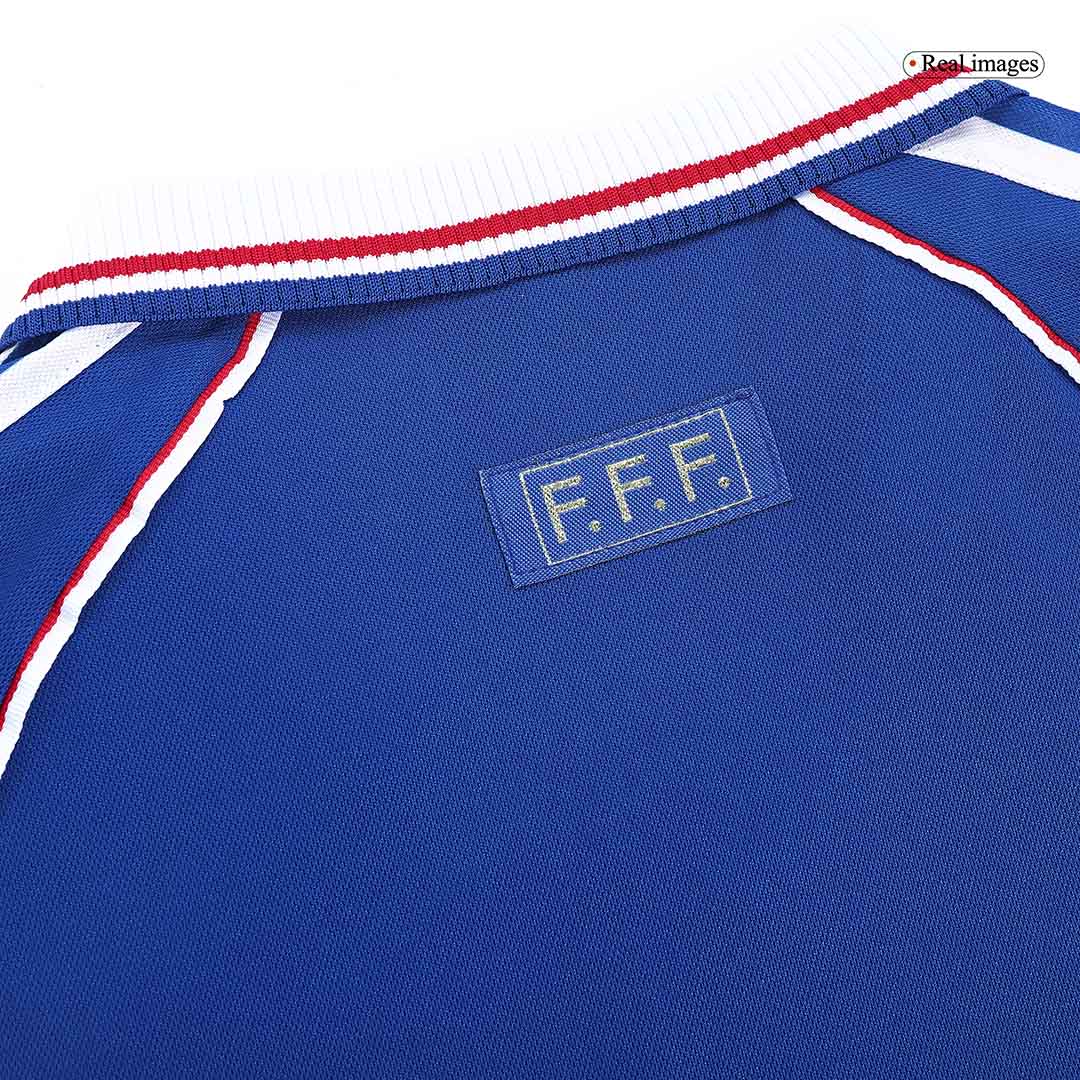 Retro Men's France 1998 Home Soccer Jersey product view 2