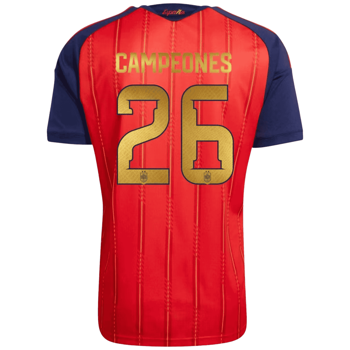 CAMPEONES #26 Men's Spain World Cup 2026 Home Soccer Jersey Premium product view 1