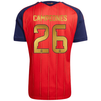 CAMPEONES #26 Men's Spain World Cup 2026 Home Soccer Jersey Premium product view 1