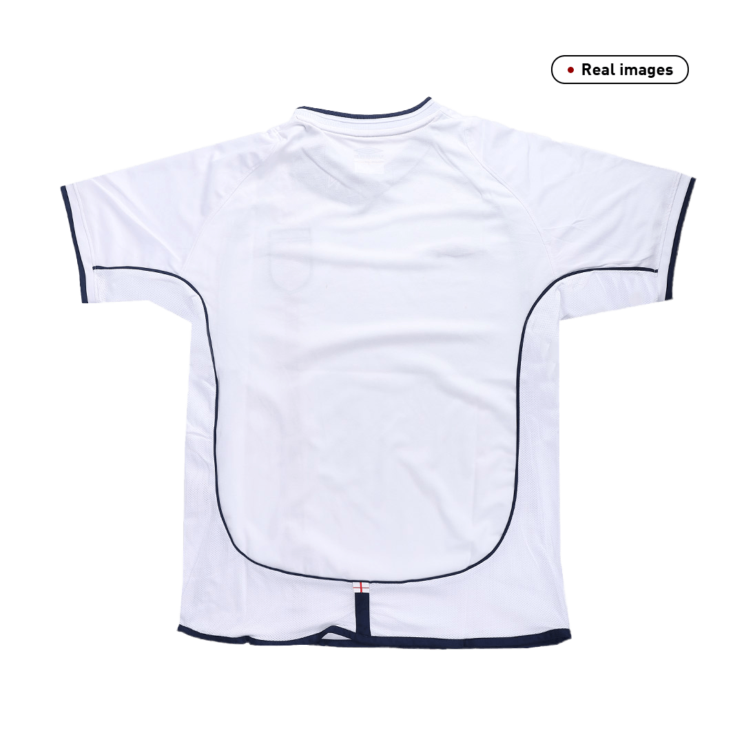 Retro Men's England 2002 Home Soccer Jersey product view 7