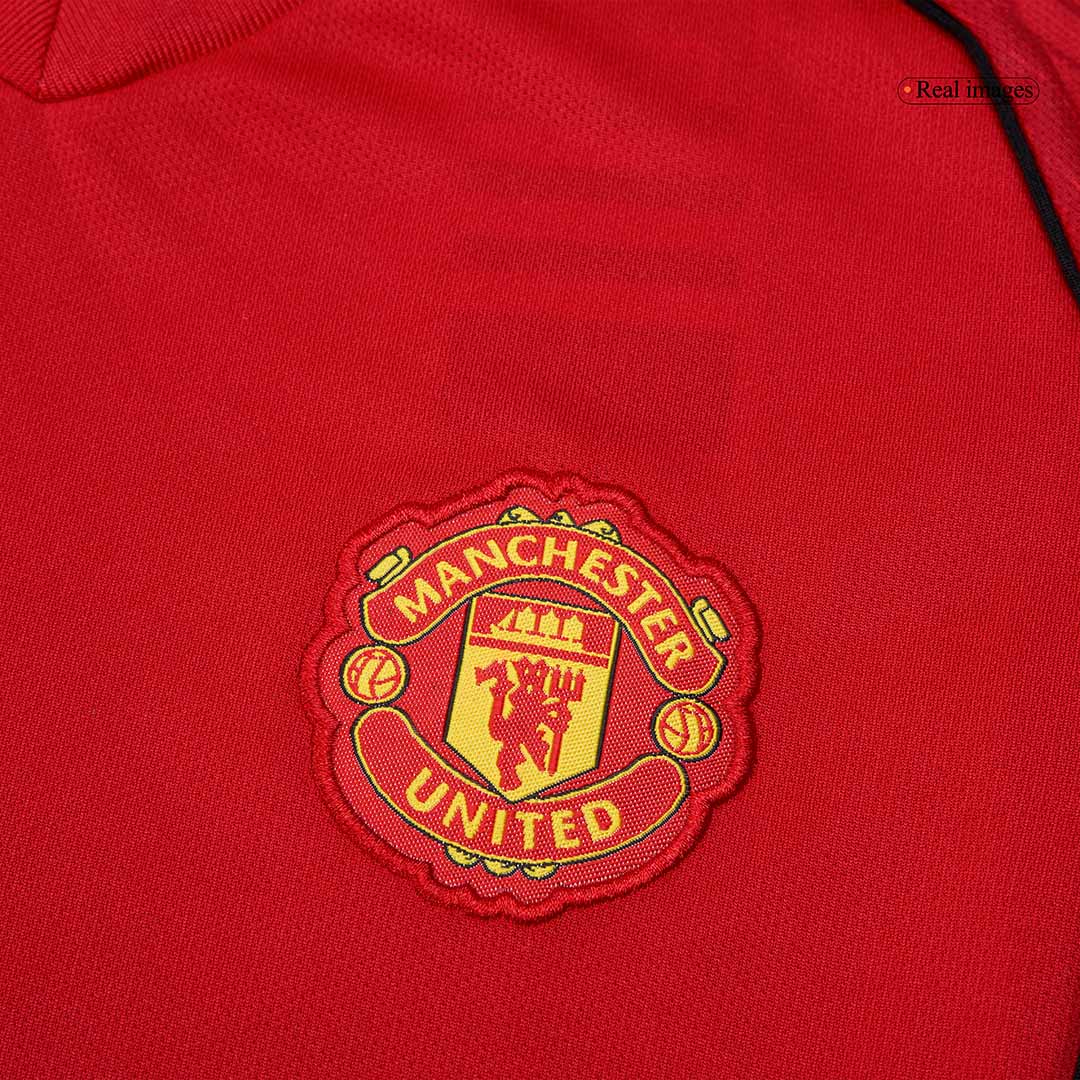 Kid's Manchester United 2025/26 Home Soccer Jersey Full Kit