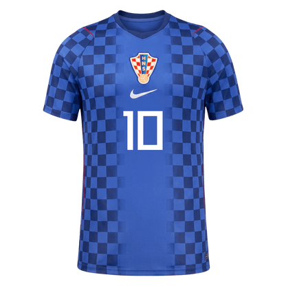 MODRIĆ #10 Men's Croatia World Cup 2026 Player Version Away Soccer Jersey - Slim Fit product view 10
