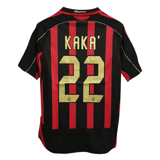 Retro KAKA' #22 Men's AC Milan 2006/07 Home Soccer Jersey product view 1