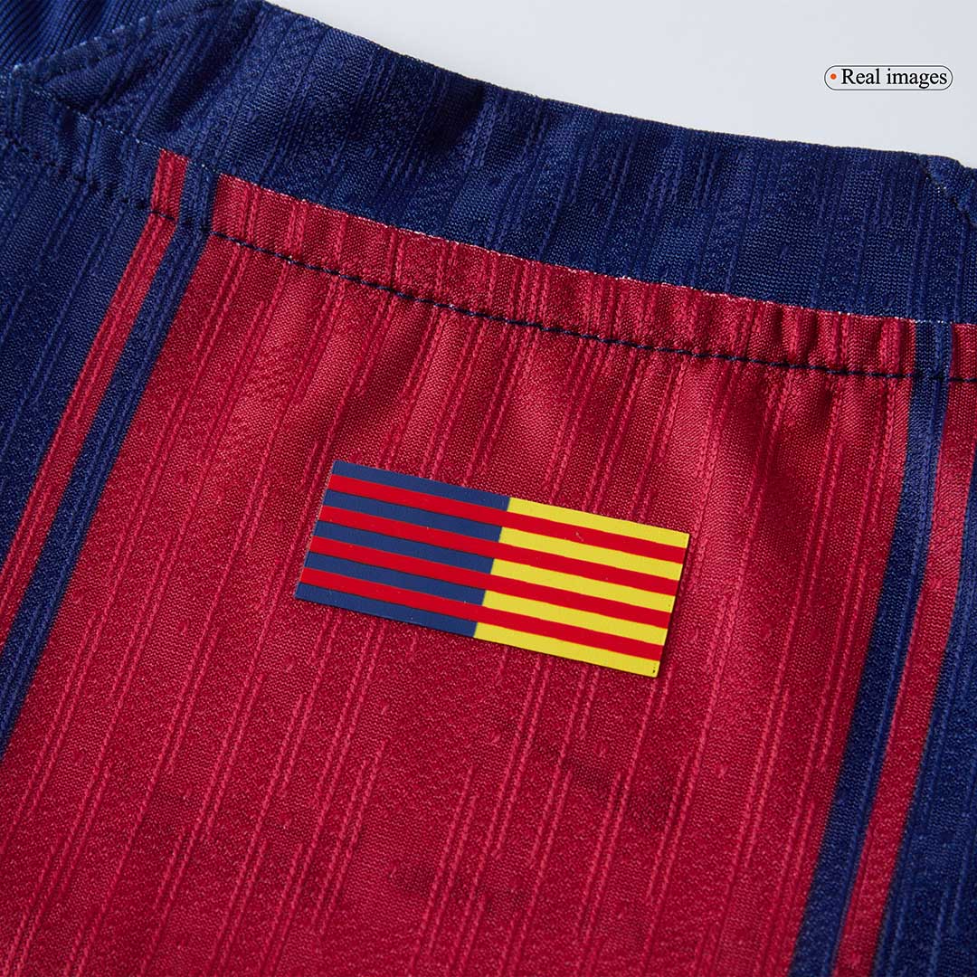 LAMINE YAMAL #10 Men's Barcelona 2025/26 Player Version Home Soccer Jersey - Slim Fit product view 3