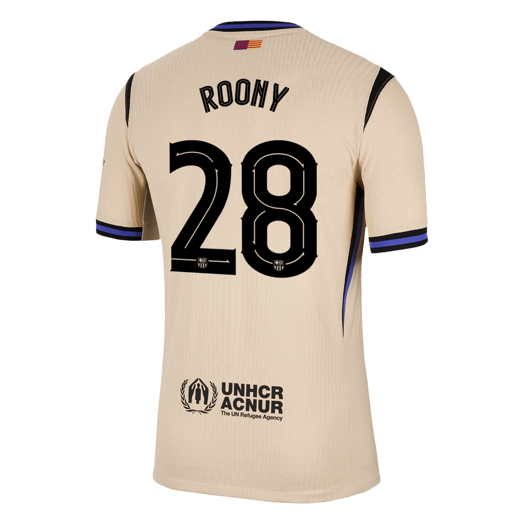 ROONY #28 Men's Barcelona UCL 2025/26 Player Version Away Soccer Jersey - Slim Fit product view 14