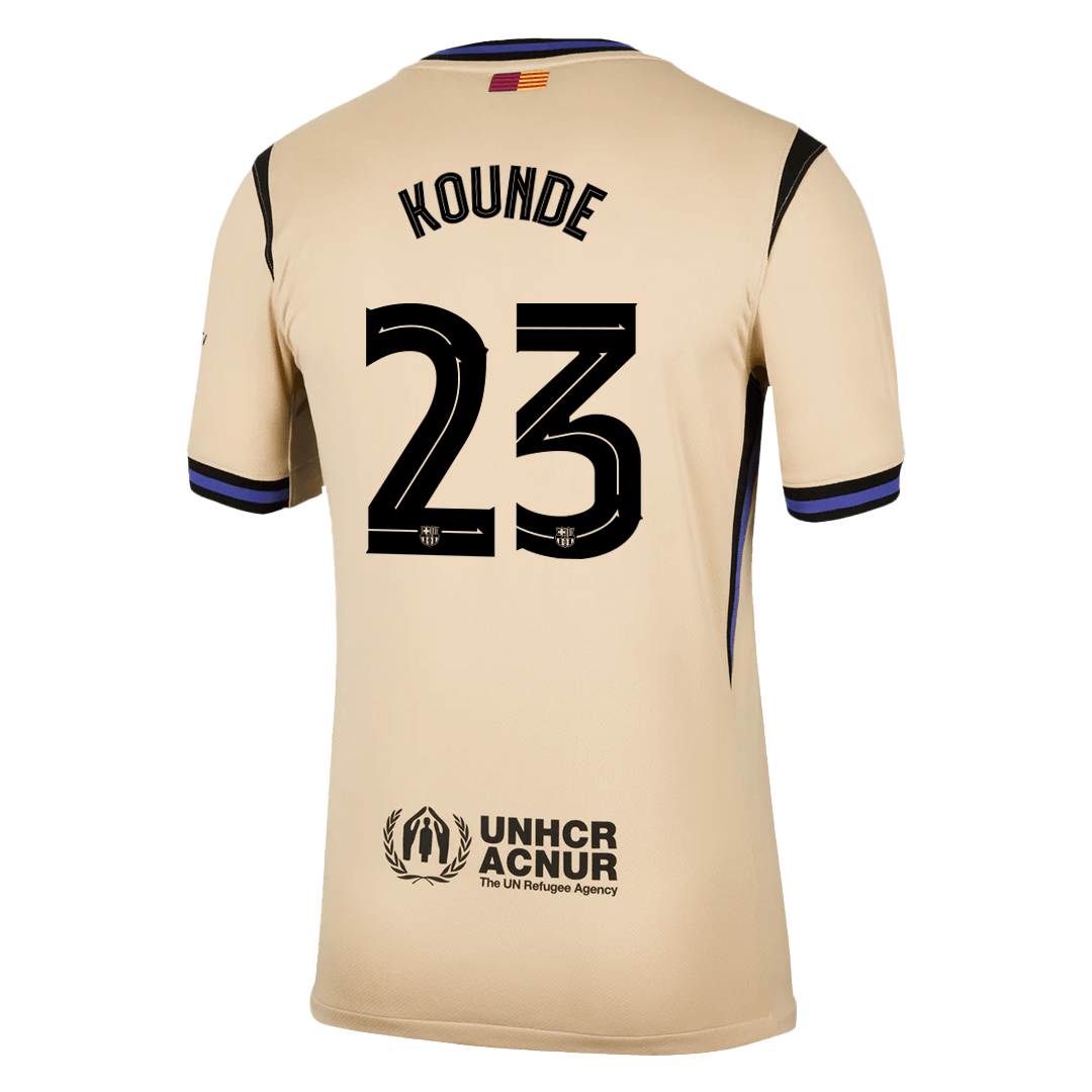 KOUNDE #23 Men's Barcelona UCL 2025/26 Away Soccer Jersey product view 14