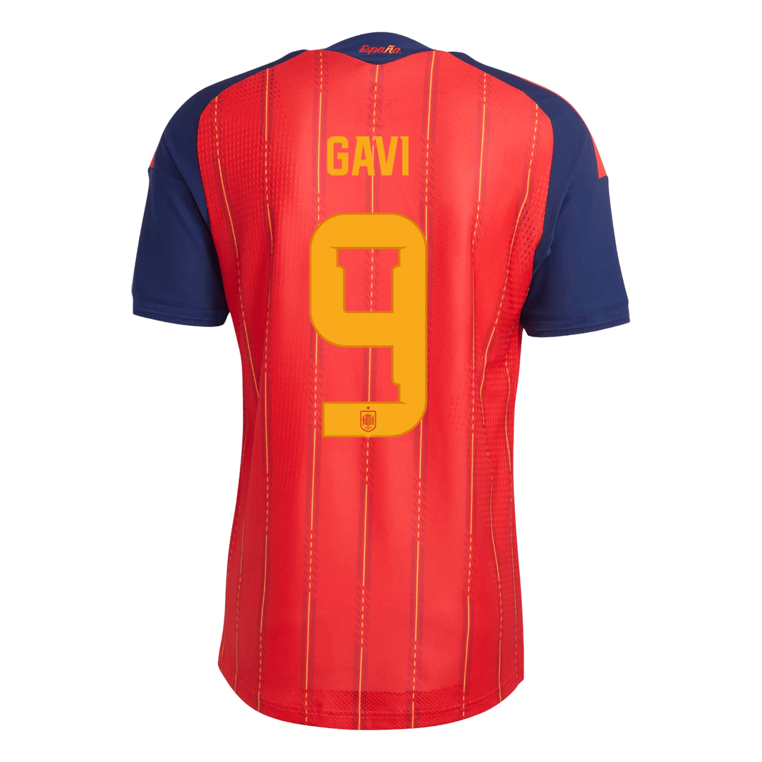 GAVI #9 Men's Spain World Cup 2026 Player Version Home Soccer Jersey - Slim Fit product view 3
