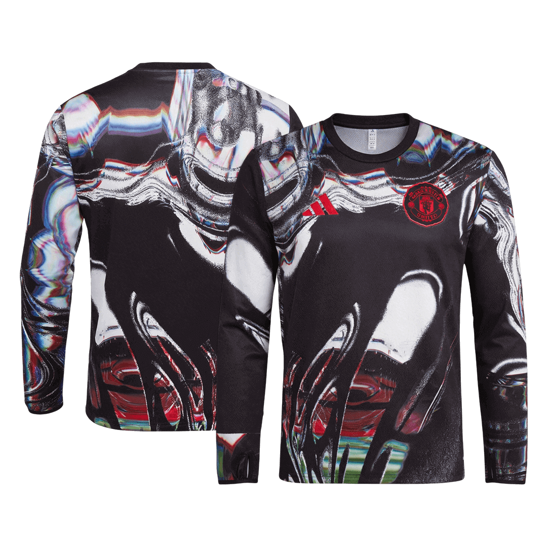Men's Manchester United 2025/26 Pre-Match Long Sleeve Soccer Jersey product view 8