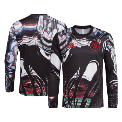 Men's Manchester United 2025/26 Pre-Match Long Sleeve Soccer Jersey product view 8