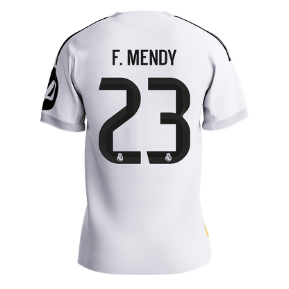 F.MENDY #23 Men's Real Madrid 2025/26 Player Version Home Soccer Jersey - Slim Fit Premium product view 9