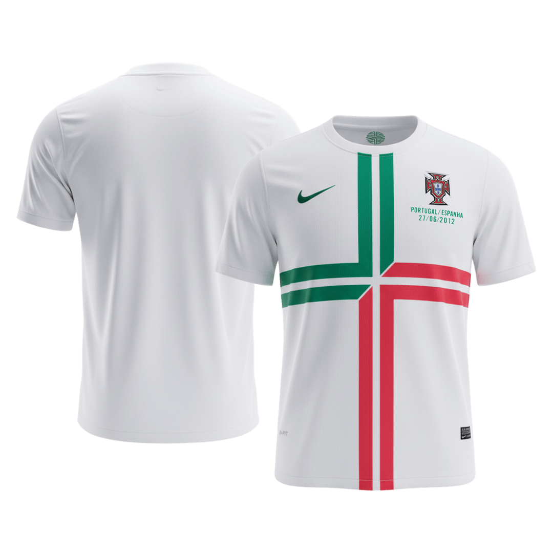 Retro Men's Portugal 2012 Away Soccer Jersey product view 8