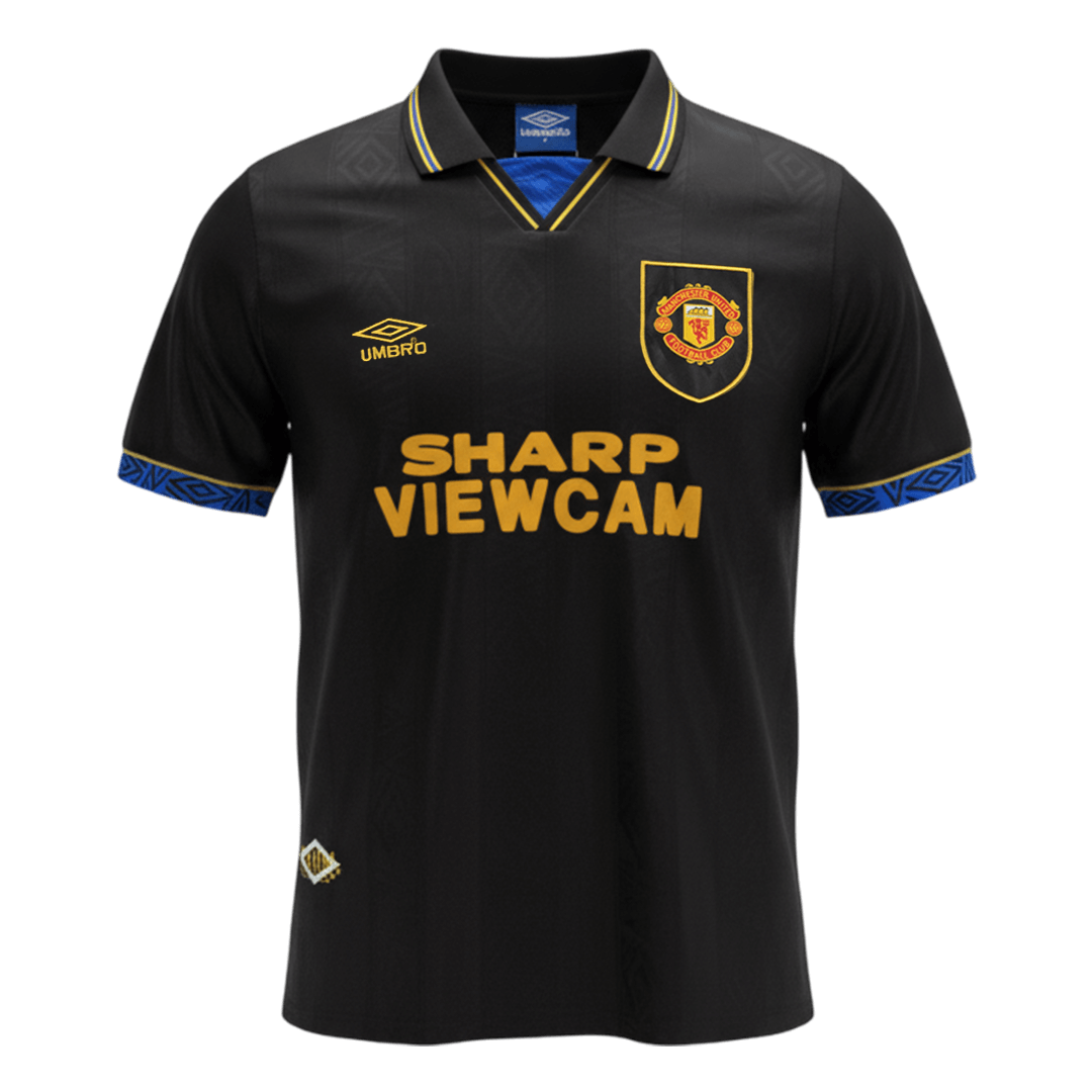 Retro Men's Manchester United 1993/94 Away Soccer Jersey product view 1
