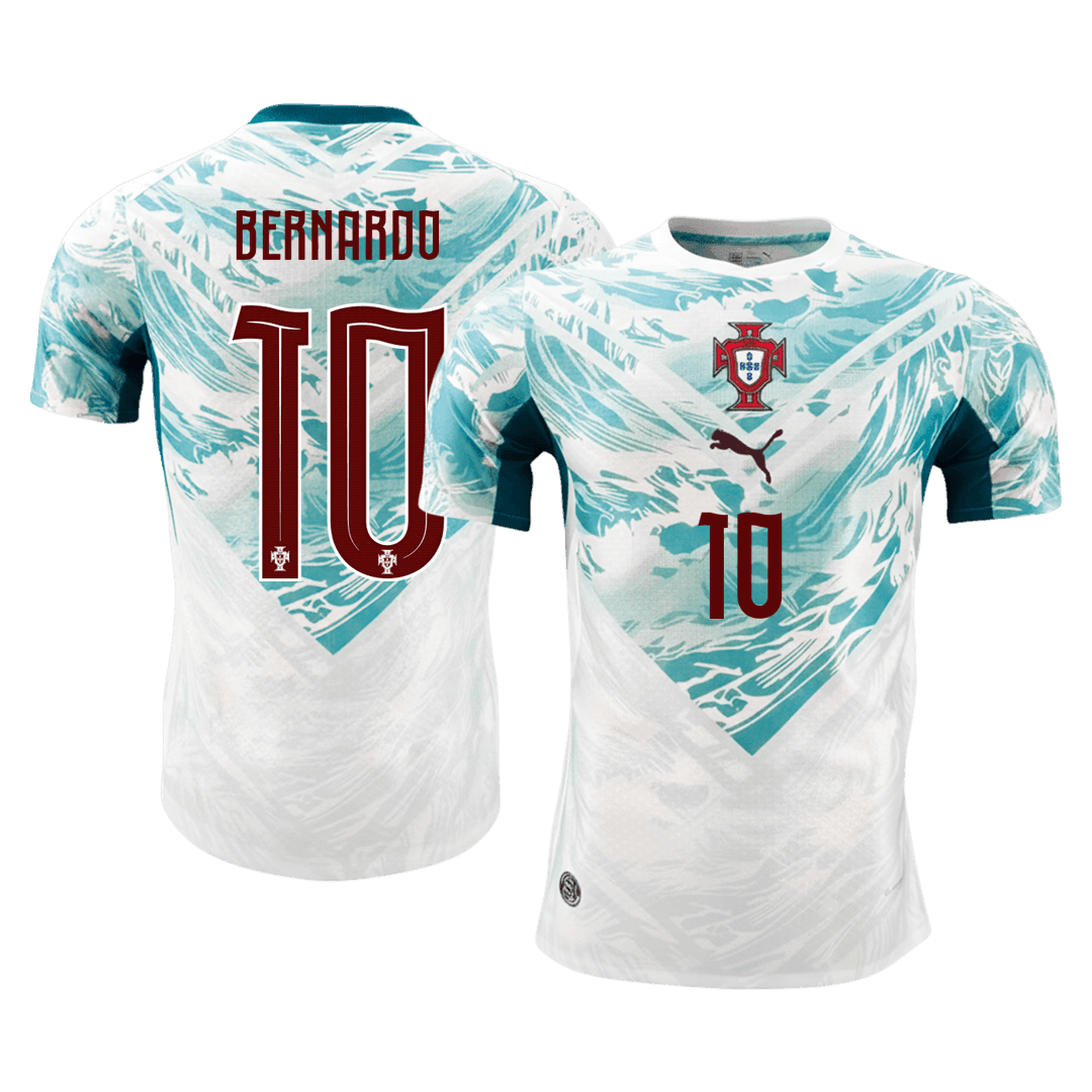 BERNARDO #10 Men's Portugal World Cup 2026 Player Version Away Soccer Jersey - Slim Fit product view 1