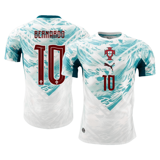 BERNARDO #10 Men's Portugal World Cup 2026 Player Version Away Soccer Jersey - Slim Fit product view 1