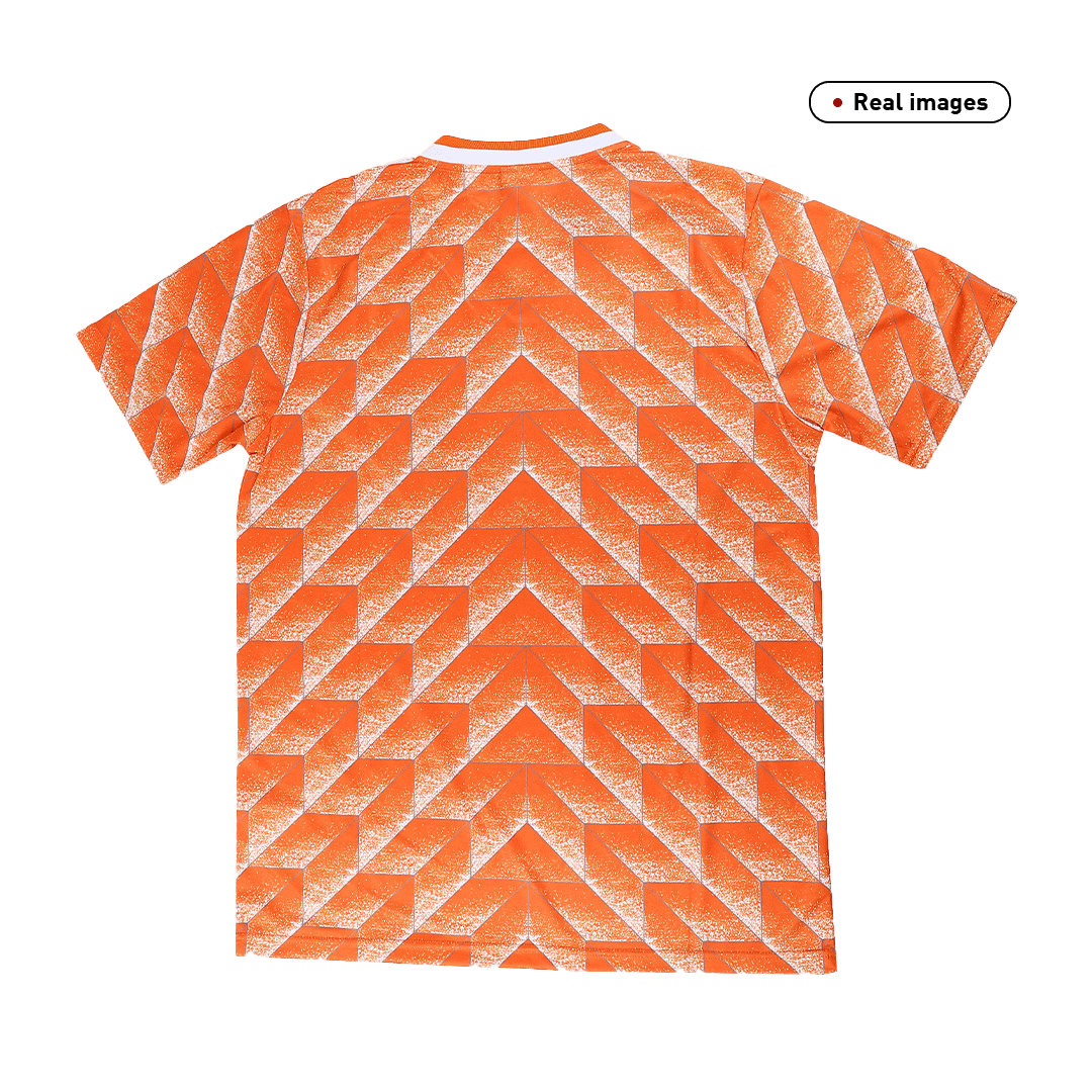 Retro Men's Netherlands 1988 Home Soccer Jersey product view 2