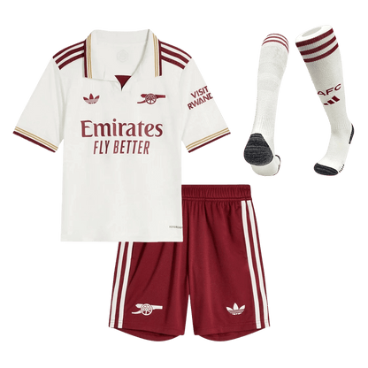 Kid's Arsenal 2025/26 Third Away Soccer Jersey Full Kit