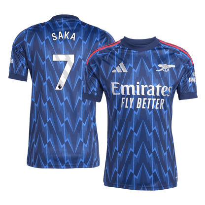 SAKA #7 Men's Arsenal 2025/26 Away Soccer Jersey product view 1