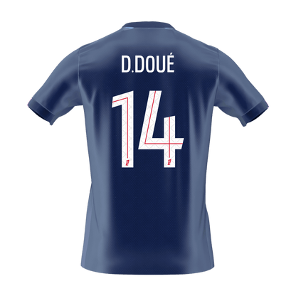 D.DOUÉ #14 Men's PSG 2025/26 Home Soccer Jersey Premium product view 8