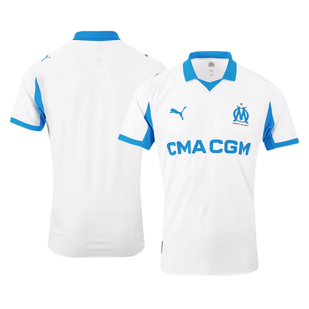 Men's Marseille 2025/26 Player Version Home Soccer Jersey - Slim Fit product view 9