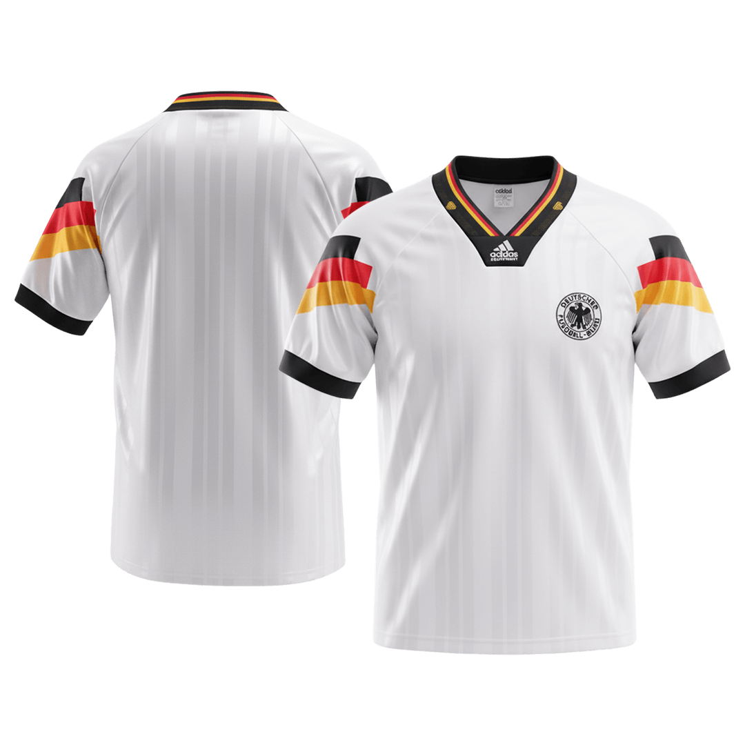 Retro Men's Germany 1992 Home Soccer Jersey product view 7