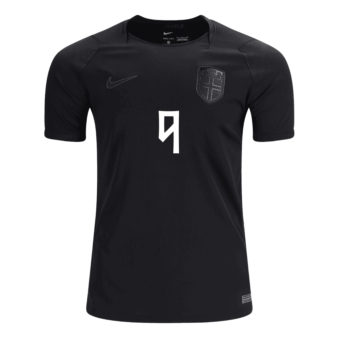 BRAUT HAALAND #9 Men's Norway World Cup 2026 Away Soccer Jersey product view 2