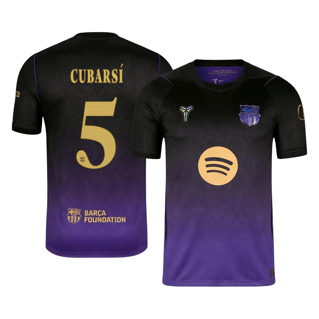 CUBARSÍ #5 Men's Barcelona UCL 2026/27 Away Soccer Jersey product view 1