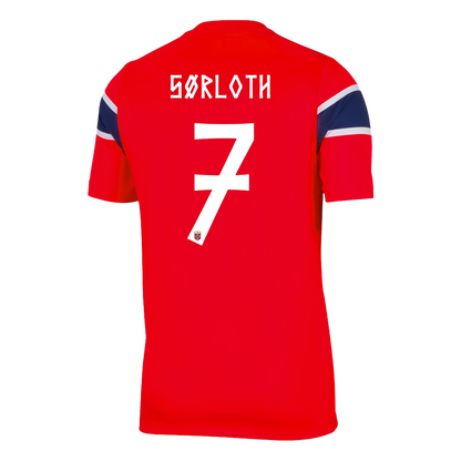SØRLOTH #7 Men's Norway World Cup 2026 Home Soccer Jersey product view 1