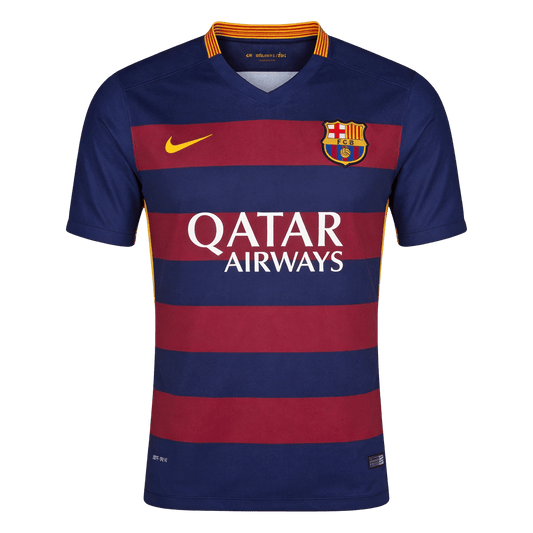 Retro Men's Barcelona 2015/16 Home Soccer Jersey product view 1