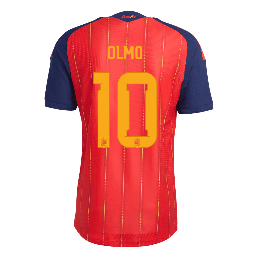 OLMO #10 Men's Spain World Cup 2026 Player Version Champion Edition Home Soccer Jersey - Slim Fit product view 3