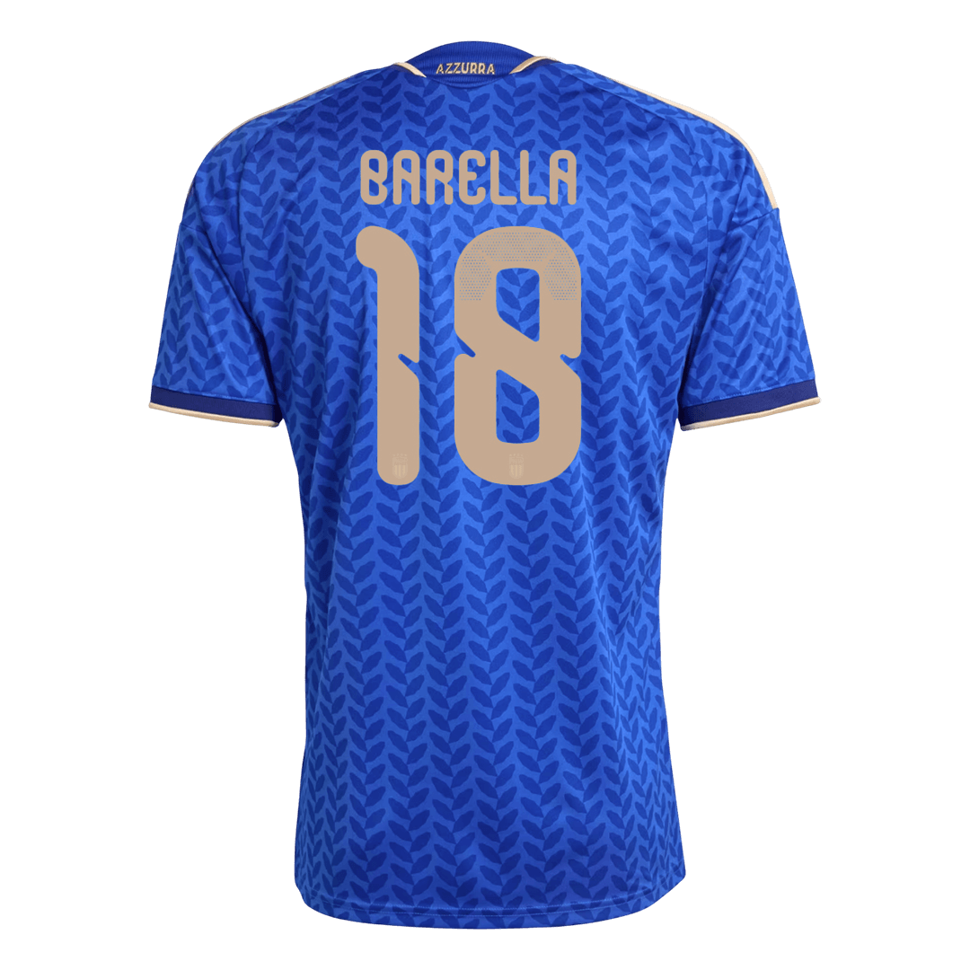 BARELLA #18 Men's Italy World Cup 2026 Home Soccer Jersey Premium product view 8