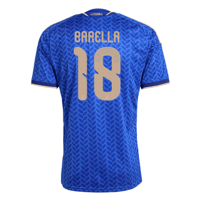 BARELLA #18 Men's Italy World Cup 2026 Home Soccer Jersey Premium product view 8