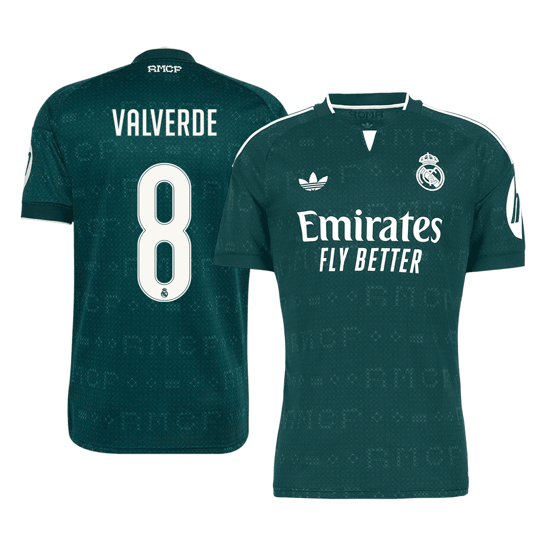 VALVERDE #8 Men's Real Madrid 2026/27 Away Soccer Jersey product view 1