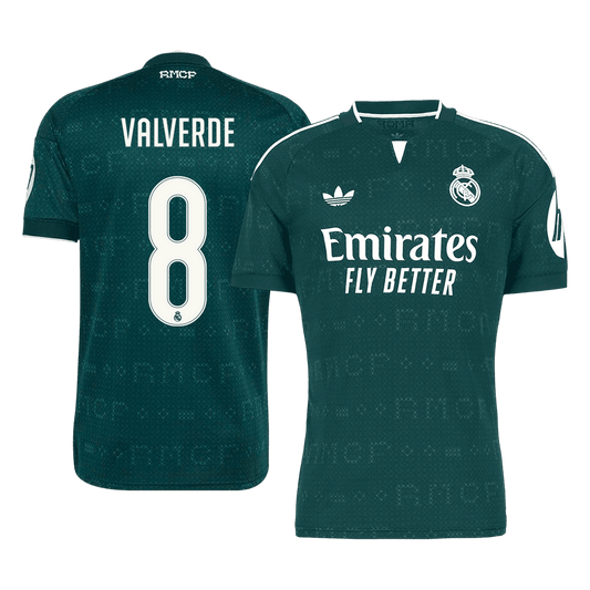 VALVERDE #8 Men's Real Madrid 2026/27 Away Soccer Jersey product view 1