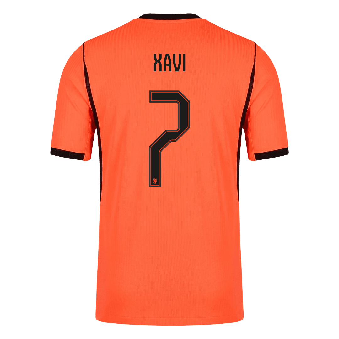 XAVI #7 Men's Netherlands World Cup 2026 Player Version Home Soccer Jersey - Slim Fit product view 10