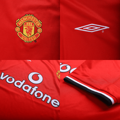 Retro Men's Manchester United 2000/02 Home Soccer Jersey product view 2