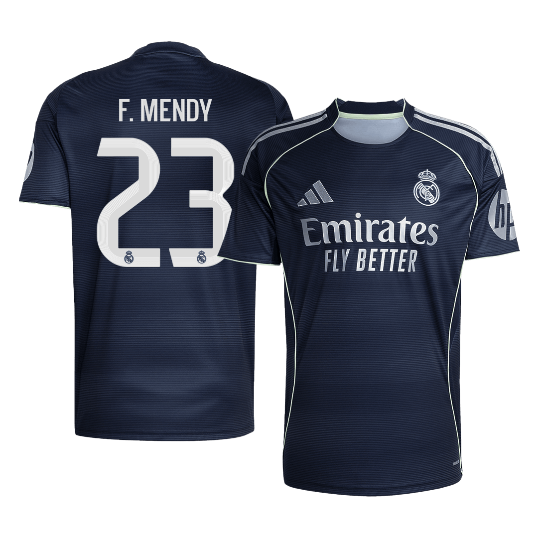 F.MENDY #23 Men's Real Madrid 2025/26 Away Soccer Jersey Premium product view 1
