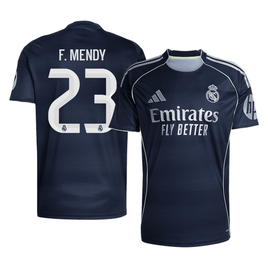 F.MENDY #23 Men's Real Madrid 2025/26 Away Soccer Jersey Premium product view 1