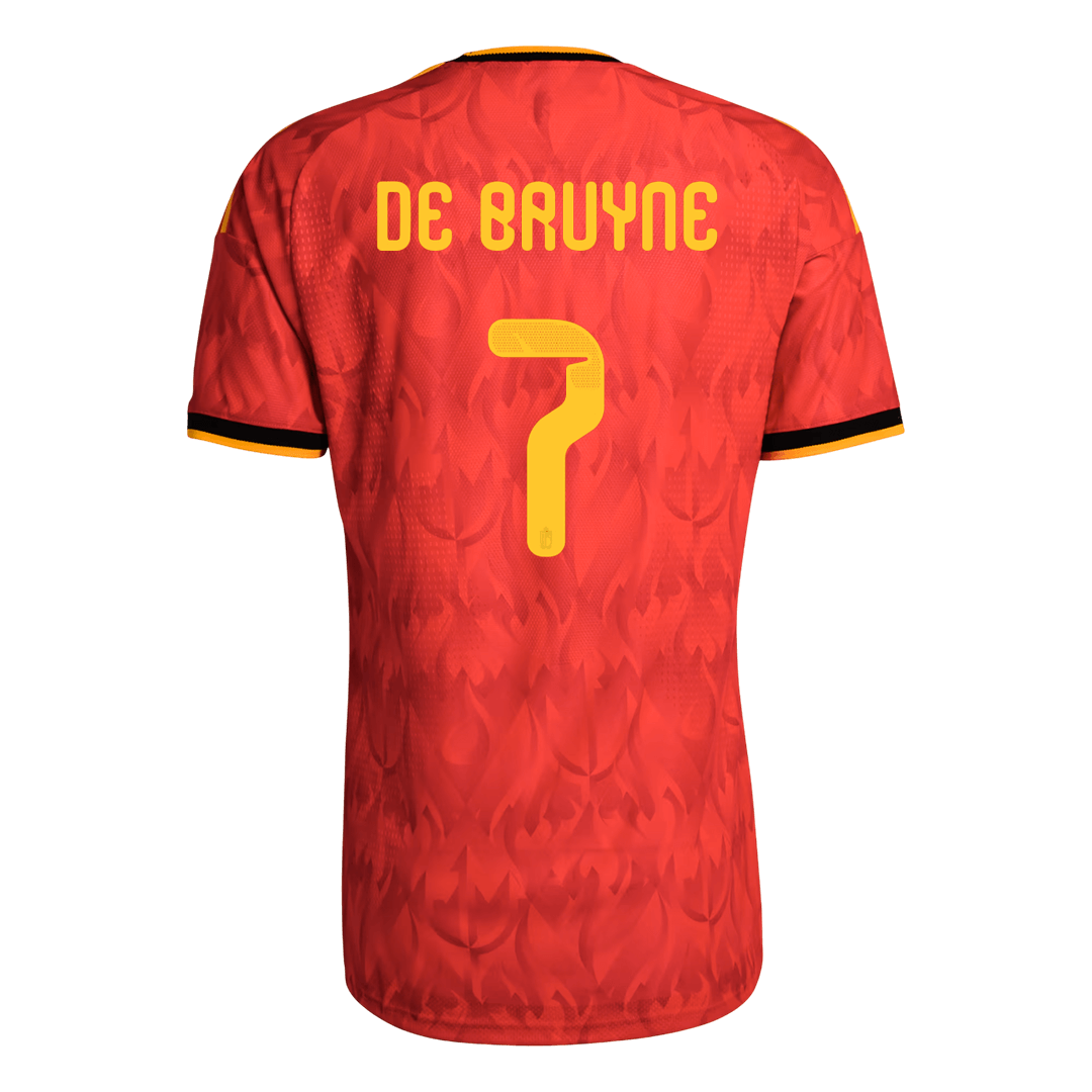 DE BRUYNE #7 Men's Belgium World Cup 2026 Player Version Home Soccer Jersey - Slim Fit product view 8