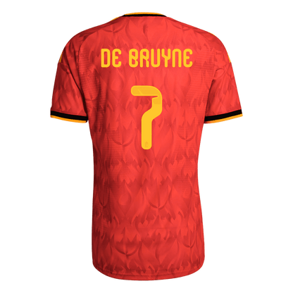 DE BRUYNE #7 Men's Belgium World Cup 2026 Player Version Home Soccer Jersey - Slim Fit product view 8