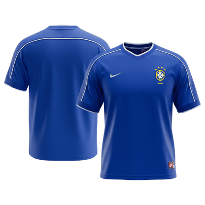 Retro Men's Brazil 1998 Away Soccer Jersey product view 8
