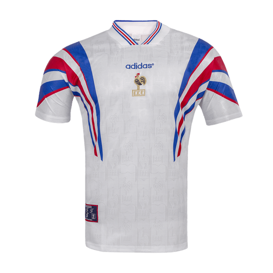Retro Men's France 1996 Away Soccer Jersey product view 1