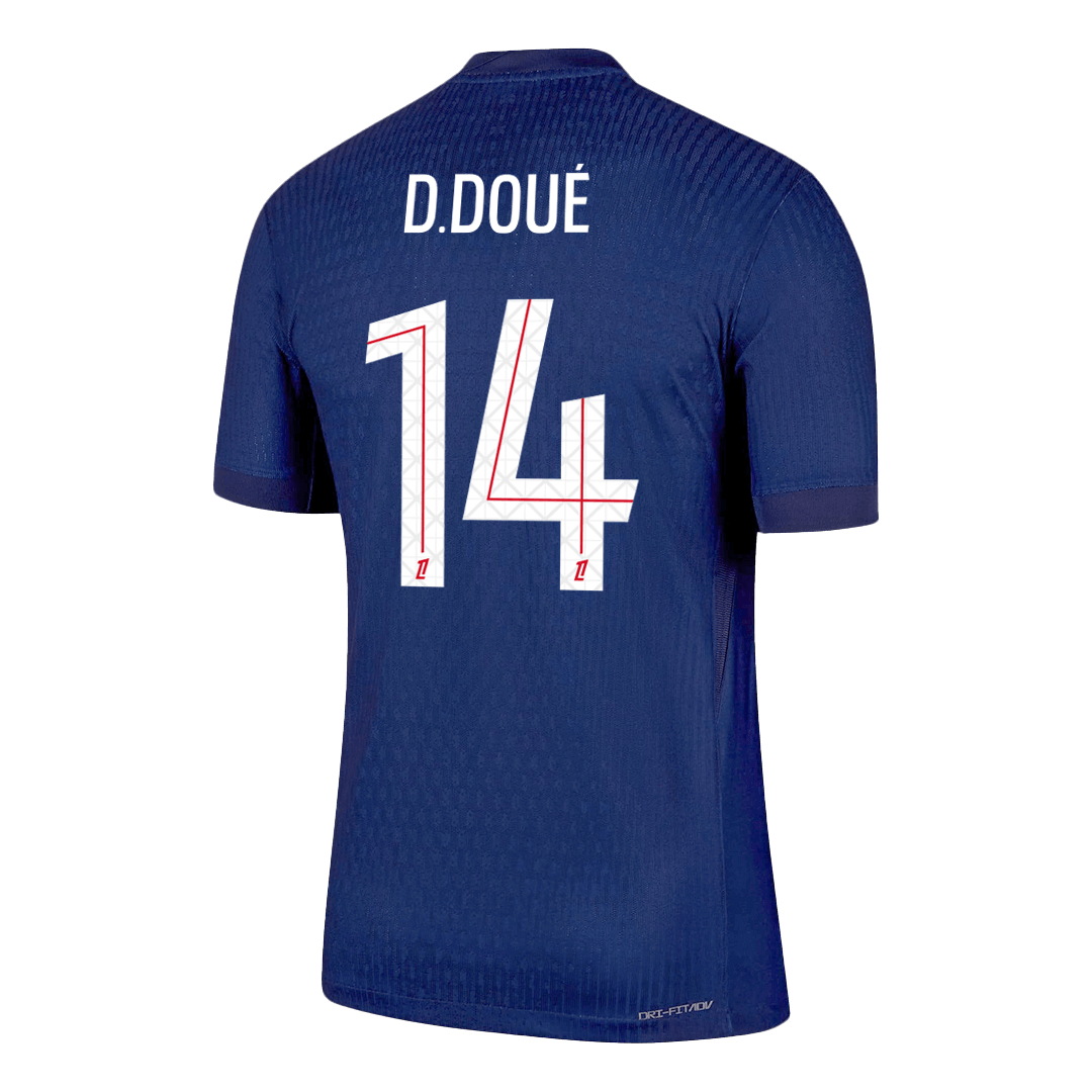 D.DOUÉ #14 Men's PSG 2025/26 Player Version Home Soccer Jersey - Slim Fit product view 9