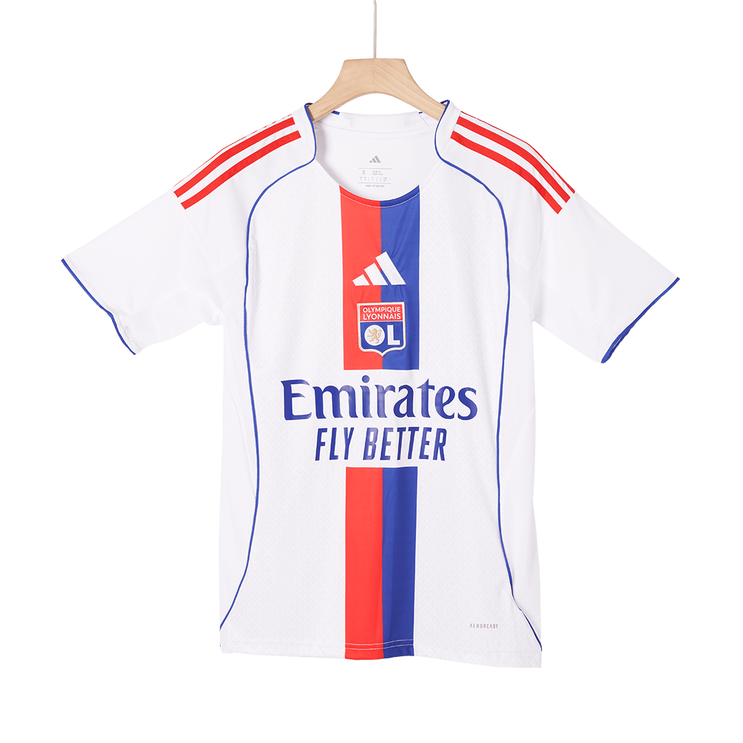 Men's Olympique Lyonnais 2025/26 Home Soccer Jersey product view 10